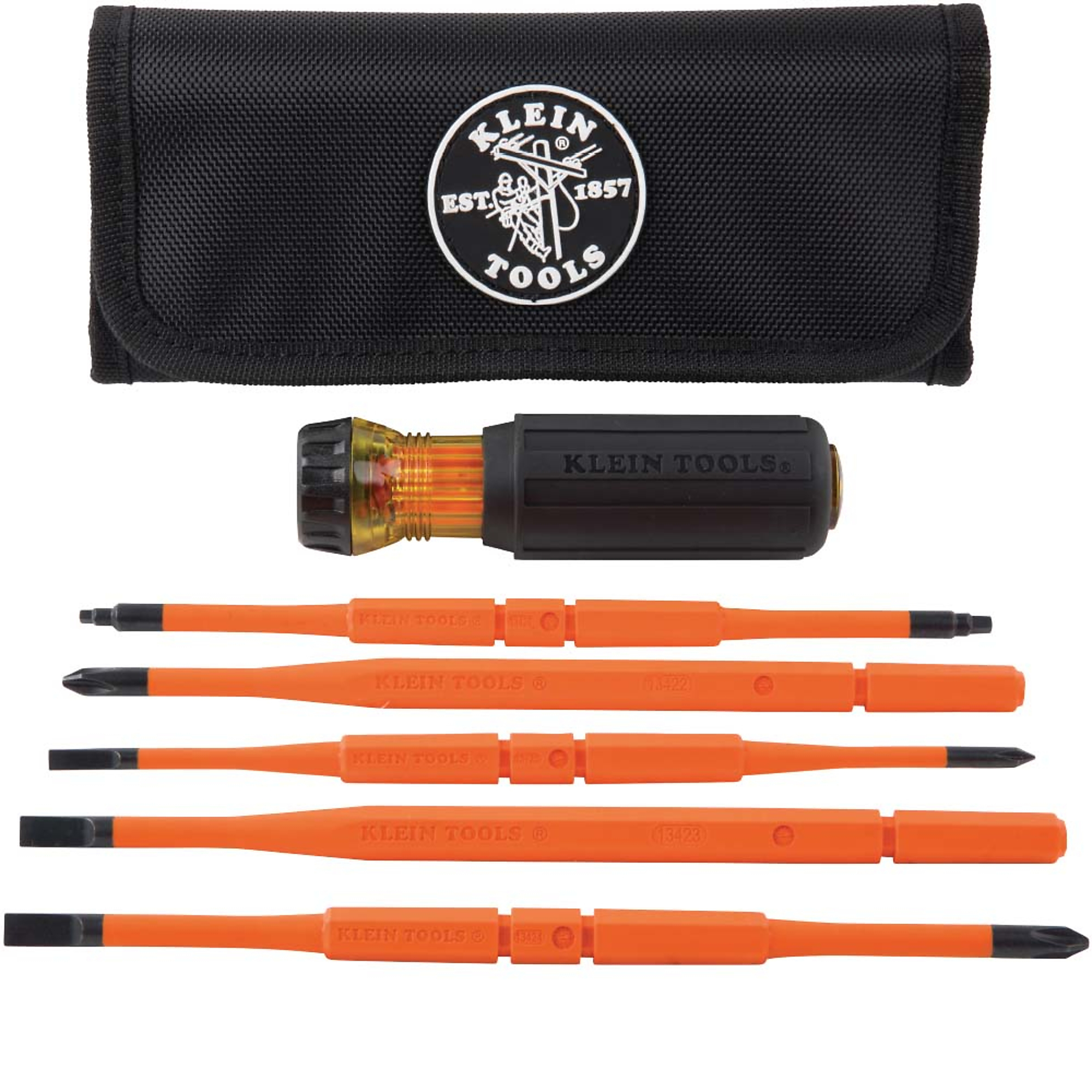 Klein Tools, 8in.-1in.sulated Interchangeable Screwdriver Set, Model# 32288